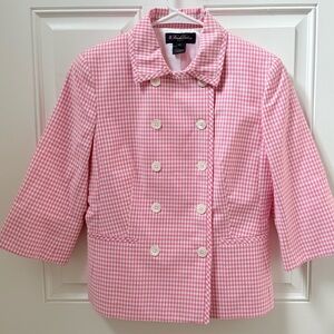 Brooks Brothers Pink Gingham Jacket